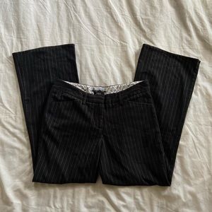 low rise stripe pants